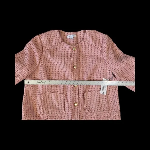Liz Claiborne Pink Textured Blazer - Picture 5 of 10